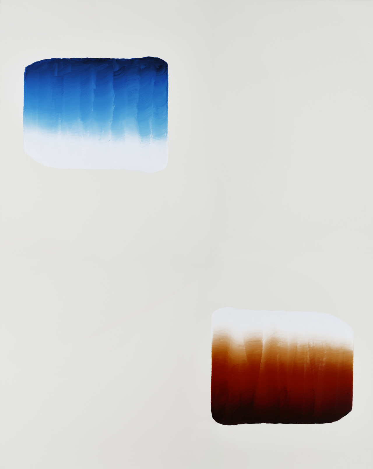 이우환, 다이얼로그, acrylic on canvas, 227.5 x 182 cm. 2020. 크리스티 홍콩 5월 경매에서 19억원에 낙찰되며, 다이얼로그 시리즈 최고가를 기록했다. [크리스티 제공]