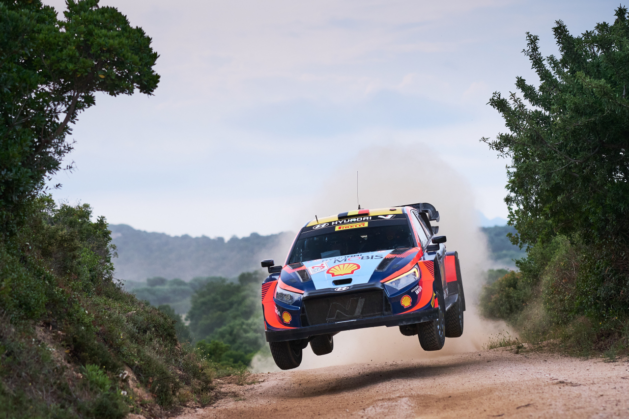 ‘i20 N Rally1 하이브리드’ 경주차. [현대차 제공]