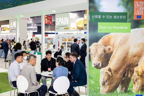 서울푸드 2023 유럽 소고기 홍보관에서 진행된 B2B 미팅[아일랜드식품청 제공]