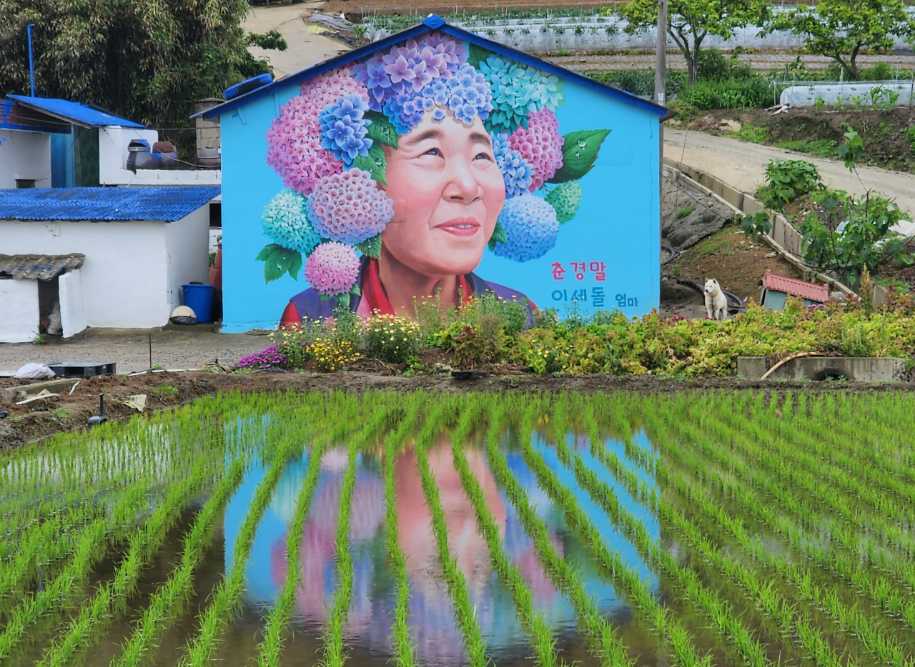 도초도의 이세돌 외가. 이 기사의 어머니 박양례씨의 친정.