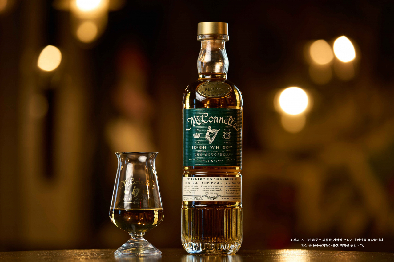 아일랜드 J&J 맥코넬스 LTD의 아이리시 위스키 ‘맥코넬스’[골든블루인터내셔널 제공]