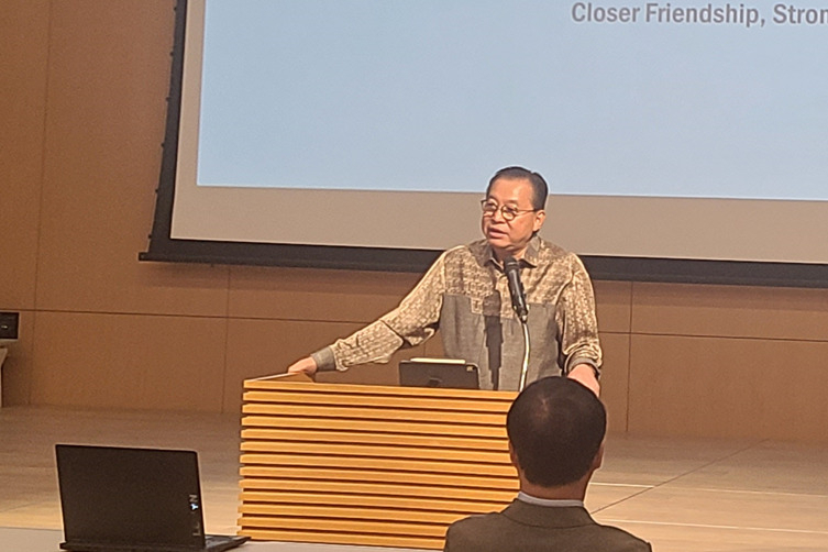 간디 술리스티안토 수헤르만 주한 인도네시아 대사가 7일 경기 고양시 현대모터스튜디오 고양에서 발언하고 있다. [헤럴드경제]