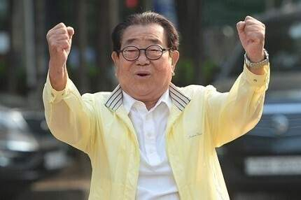 고 송해 생전 모습.