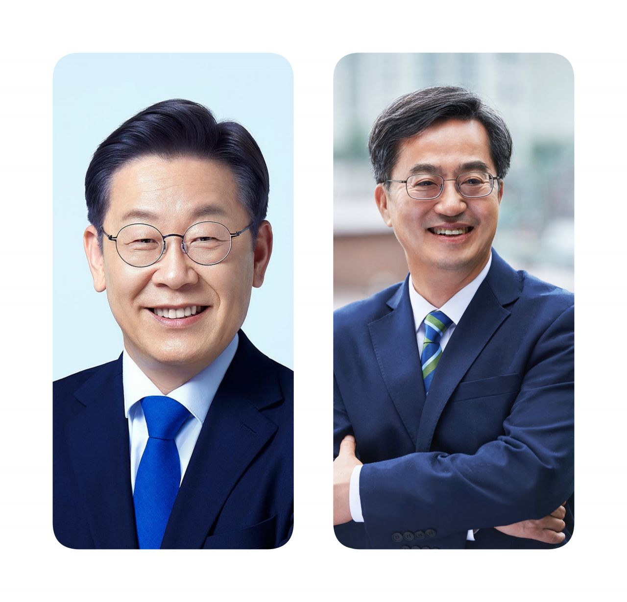 이재명 민주 당대표(왼쪽)과 김동연 경기지사(오른쪽)