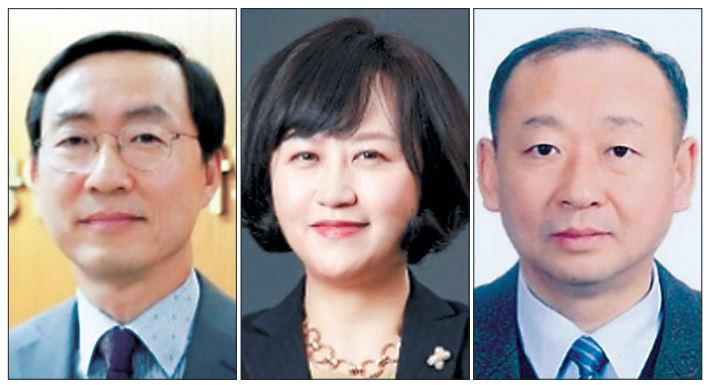 안영균(왼쪽부터) 세계회계사연맹 이사, 조승아 서울대 경영대학 교수, 곽우영 전 현대자동차 차량IT개발센터장