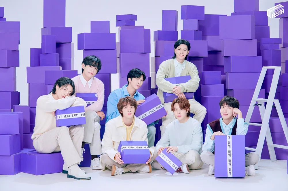 A group image of BTS' members for the band's 10th anniversary festival, "2023 BTS Festa." (Big Hit Music)