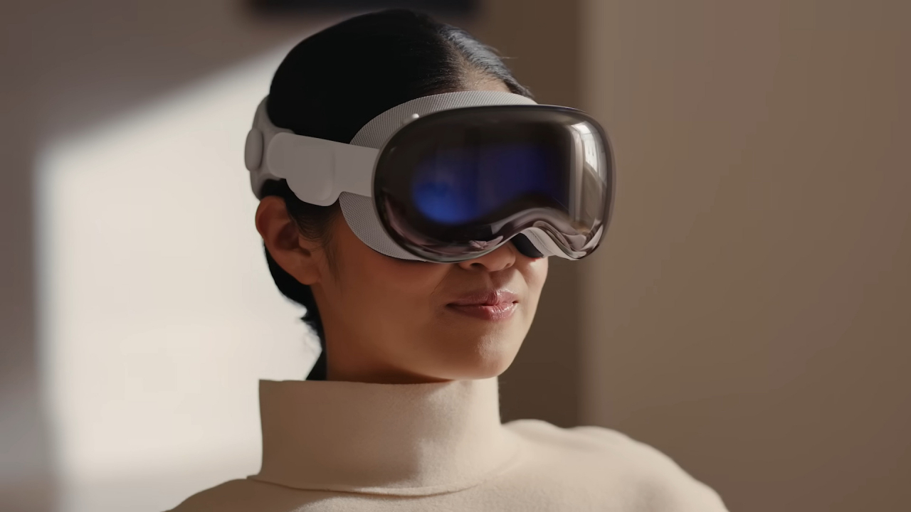애플의 혼합현실(Mixed Reality) 헤드셋 기기인 ‘비전 프로(Vision Pro)’. [유튜브 'Apple']