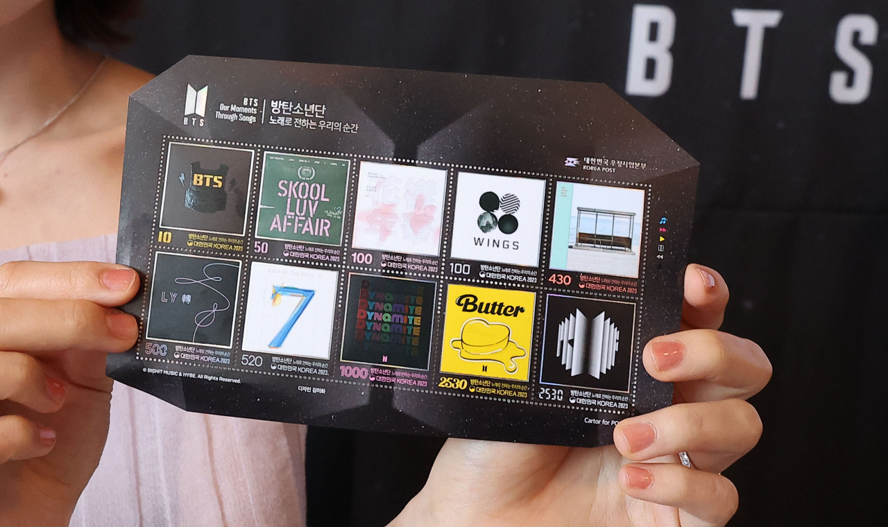 BTS' 10th anniversary celebrated on postage stamps - The