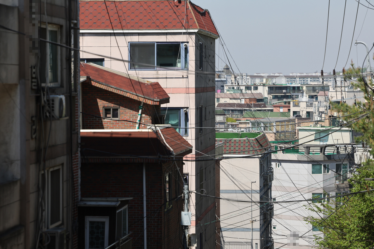 서울 강서구 화곡동 빌라촌의 한 골목 풍경.[연합]