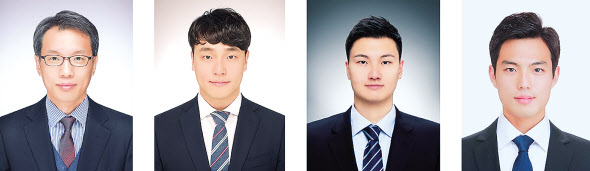 류호진(왼쪽부터) 교수, 이태규 박사과정, 정원종 박사과정, 정승혁 박사과정 [KAIST 제공]