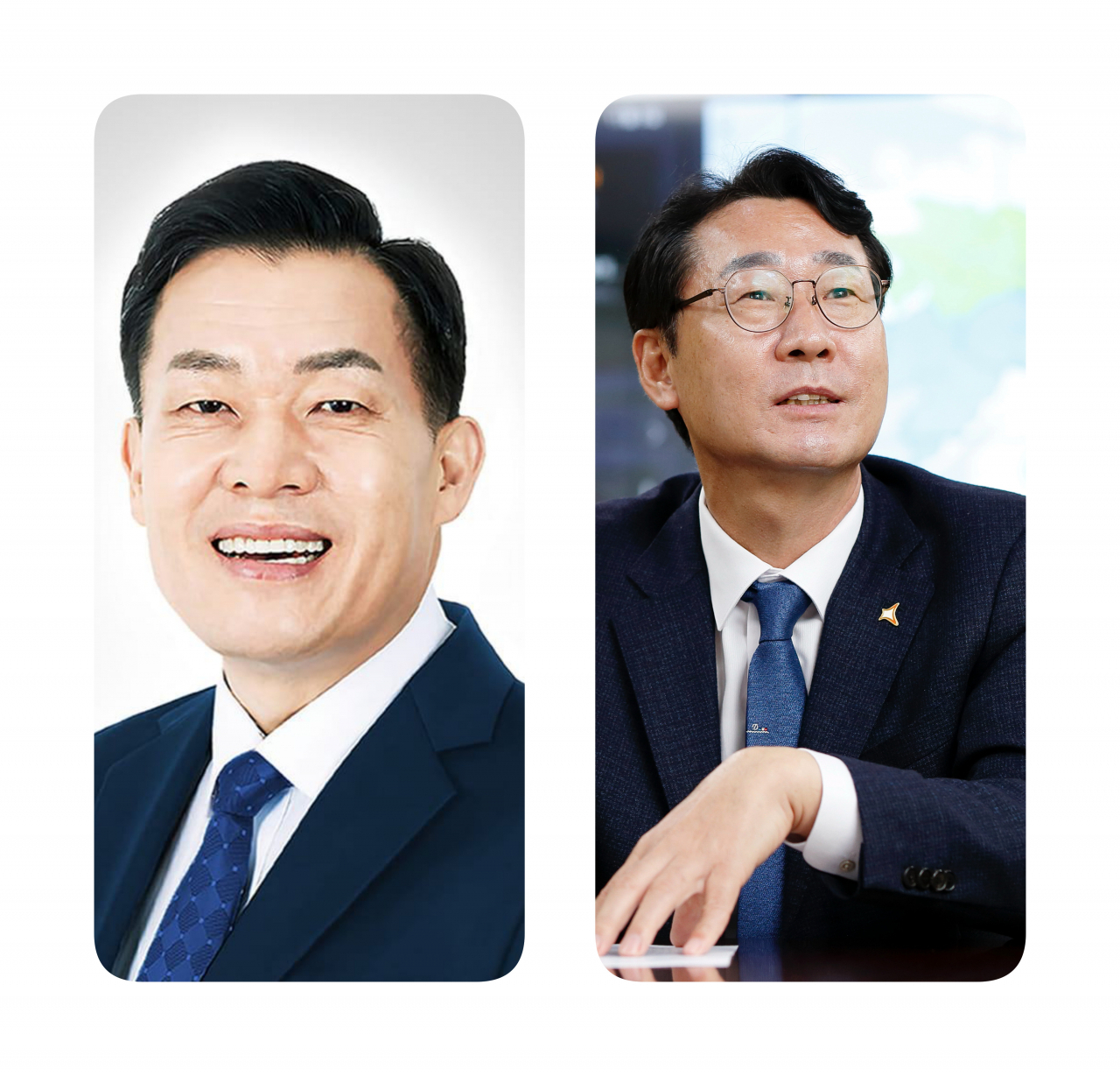 이재준 수원시장(왼쪽)과 정명근 화성시장(오른쪽)