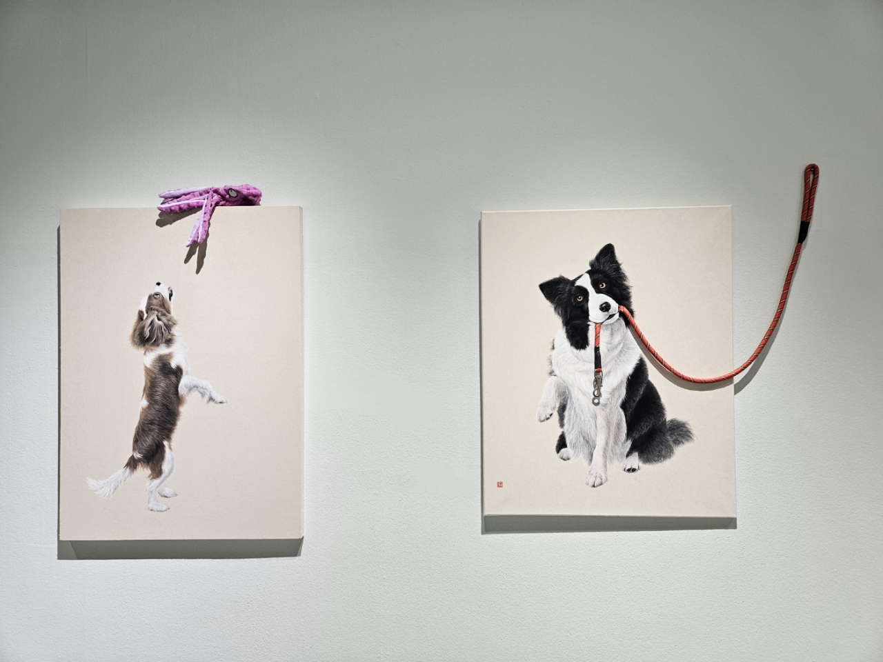An installation view of "Hello! Pet, Another Family" at Seongnam Cube Art Museum in Gyeonggi Province. (Seongnam Cultural Foundation)