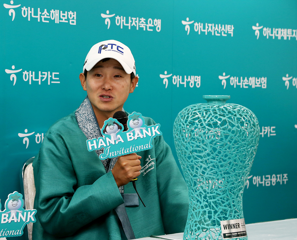 인터뷰에서 답변하는 양지호..[KPGA 제공]