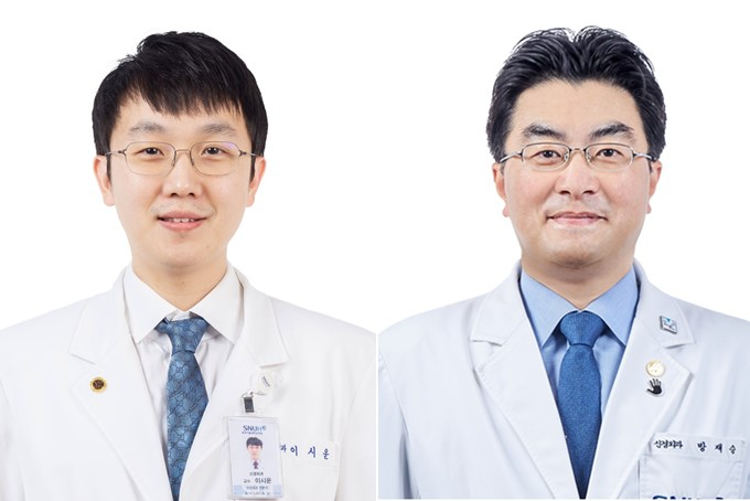 분당서울대병원 신경외과 이시운 교수(좌), 방재승 교수(우)