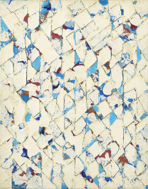 정상화, 무제 (無題) 84-5, 캔버스에 아크릴, 25.8&times;17.9cm, 1984