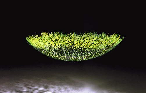 권치규, BIO-RESILIENCE-UNIVERSE, urethane paint on stainless steel, 204x204x50(h)cm, 2020