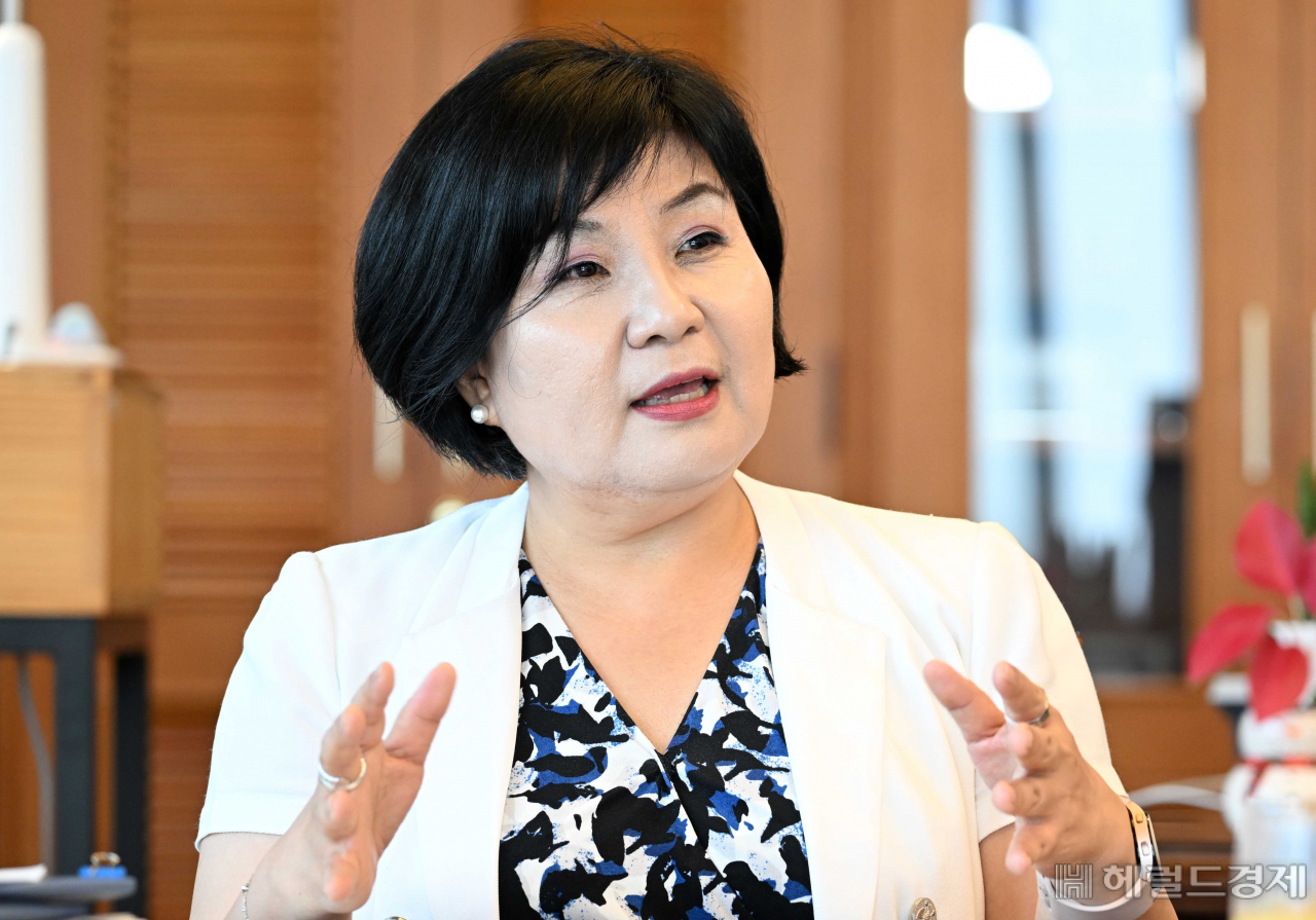 김미영 금융감독원 금융소비자보호처장이 19일 오후 서울 여의도 금융감독원에서 헤럴드경제와 인터뷰를 하고 있다. 이상섭 기자