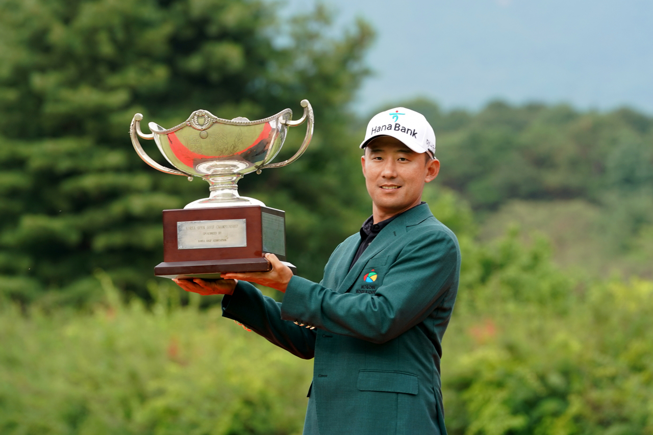 한승수가 와이어 투 와이어로 한국오픈 정상에 올랐다.[코오롱 한국오픈 조직위 제공]
