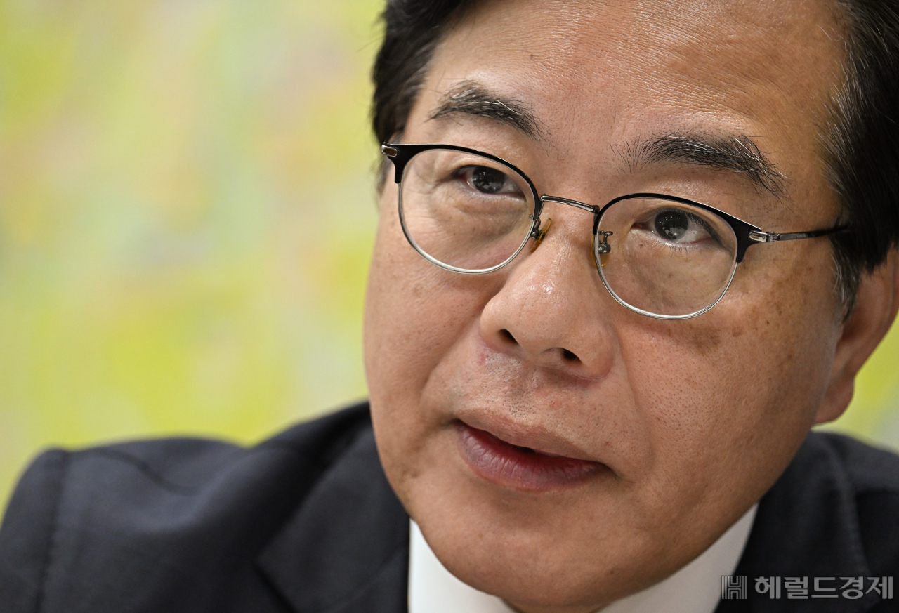 송언석 국회 예산결산특별위원회 여당 간사가 23일 서울 영등포구 여의도 국회 의원회관에서 헤럴드경제와 인터뷰를 하고 있다. 임세준 기자