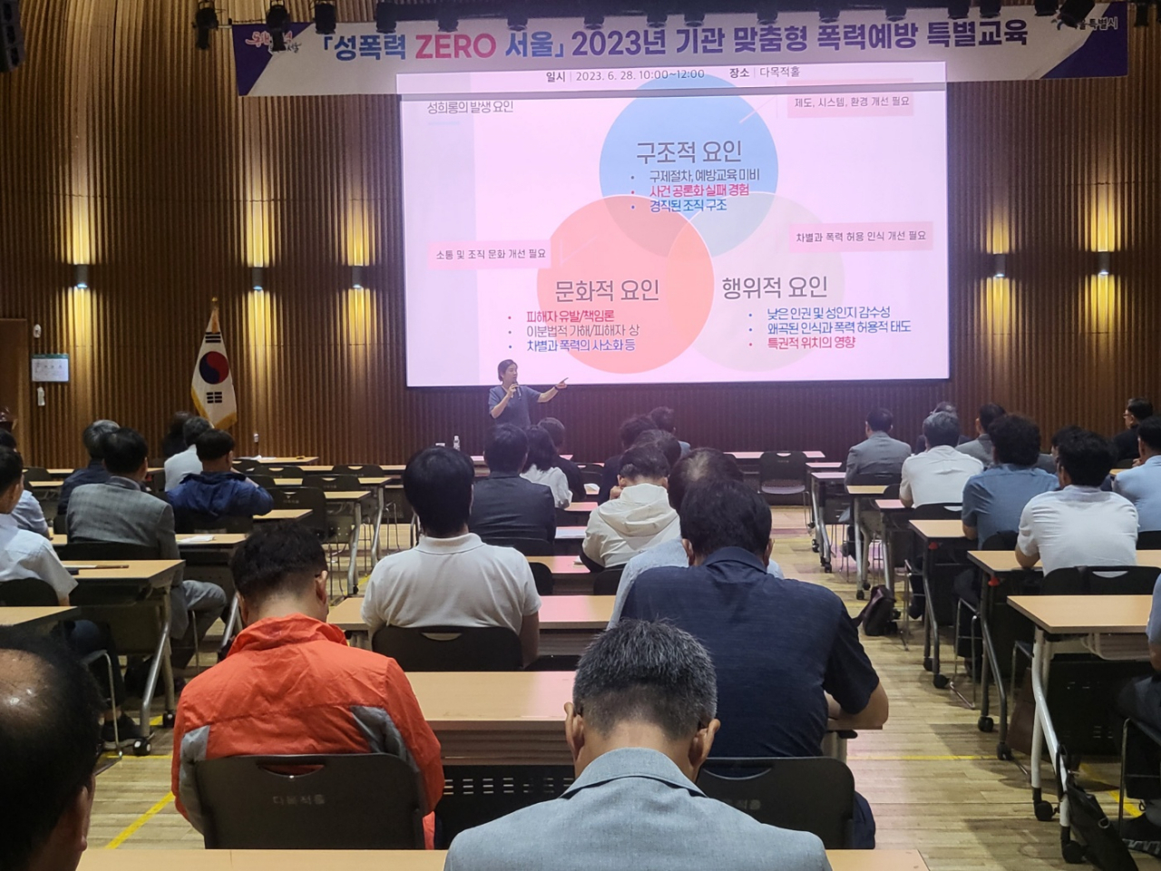 서울시 기관 맞춤형 폭력예방 특별교육 현장. [서울시 제공]