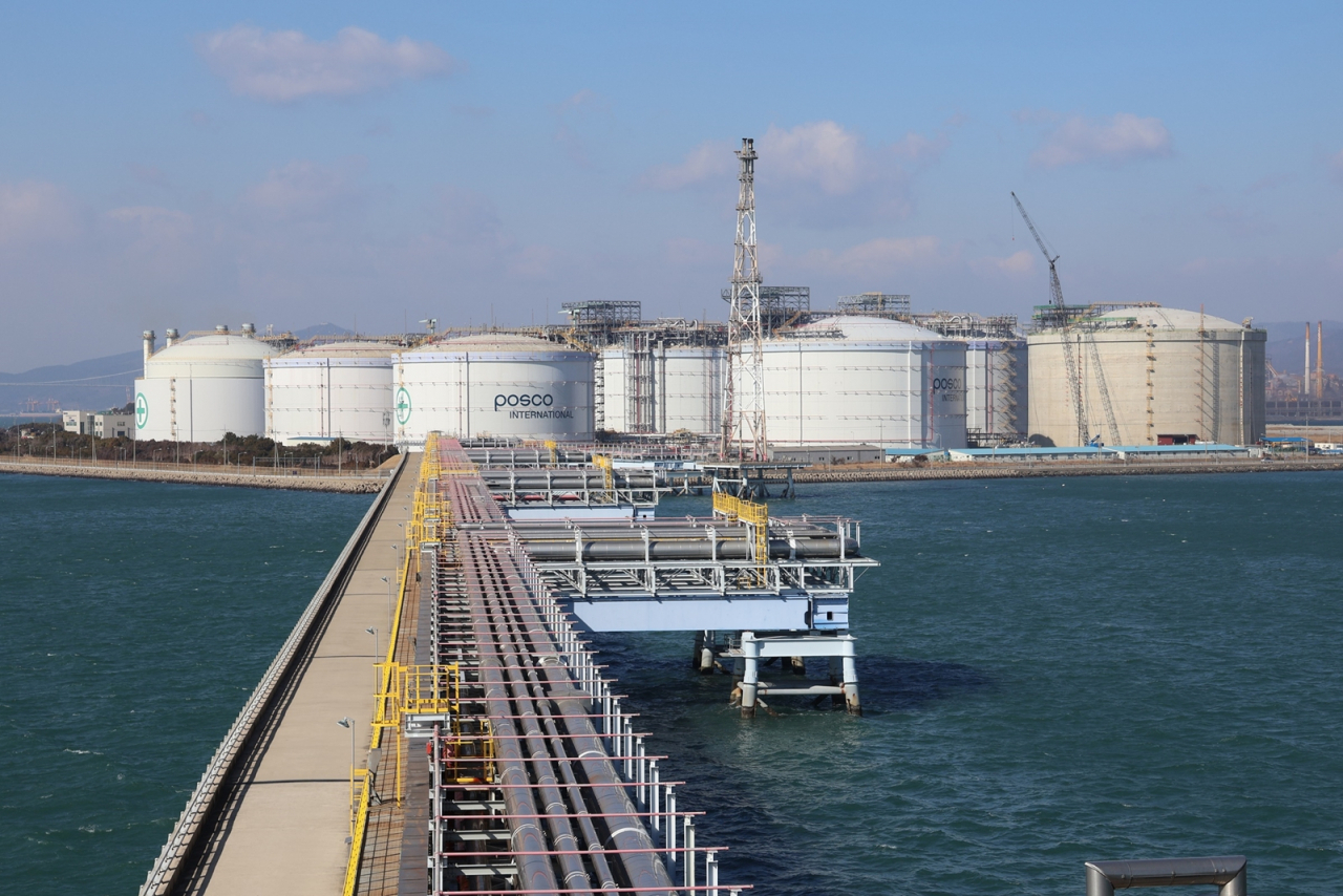 Posco International’s LNG terminal in Gwangyang, South Jeolla Province (Posco International)