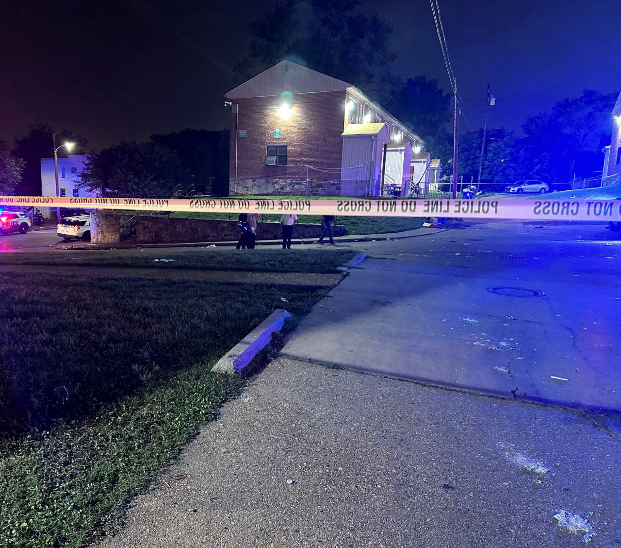 A view of the scene where a shooting took place, in Baltimore, US, July 2, 2023. (Baltimore Police Department)