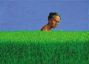 임옥상, 보리밭, 1983, 캔버스에 유채, 94x130cm