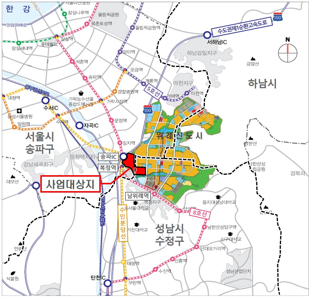 사업대상지 위치도. [한국토지주택공사(LH) 제공]