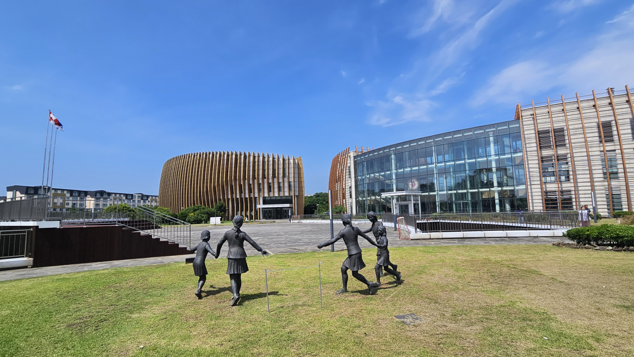 6일 찾은 제주 서귀포시 대정읍 제주영어교육도시 내 국제학교 ‘브랭섬홀 아시아’ 전경. [고은결 기자]