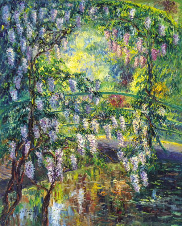 이자벨 드 가네, Pont aux Glycines, Oil on canvas, 100 x 81cm