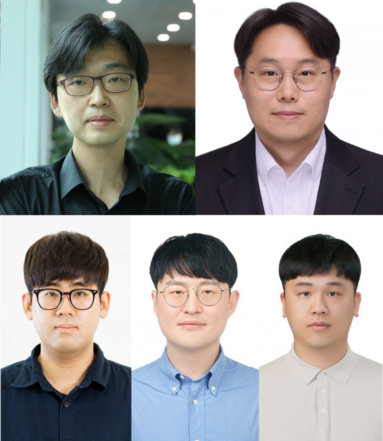 이상한(왼쪽 위 시계방향으로) 교수, 서장원 교수, 서세훈, 김영윤, 최호중 박사.[GIST 제공]