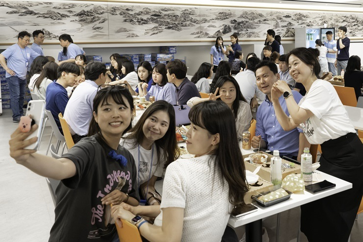 한국콜마 타운홀 미팅 모습[콜마 제공]