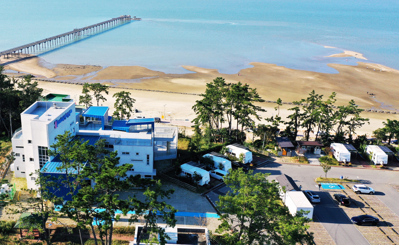 함평 돌머리 해수욕장 전경