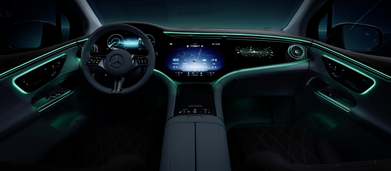 더 뉴 EQE 500 4MATIC SUV 론칭 에디션 인테리어. [벤츠 코리아 제공]