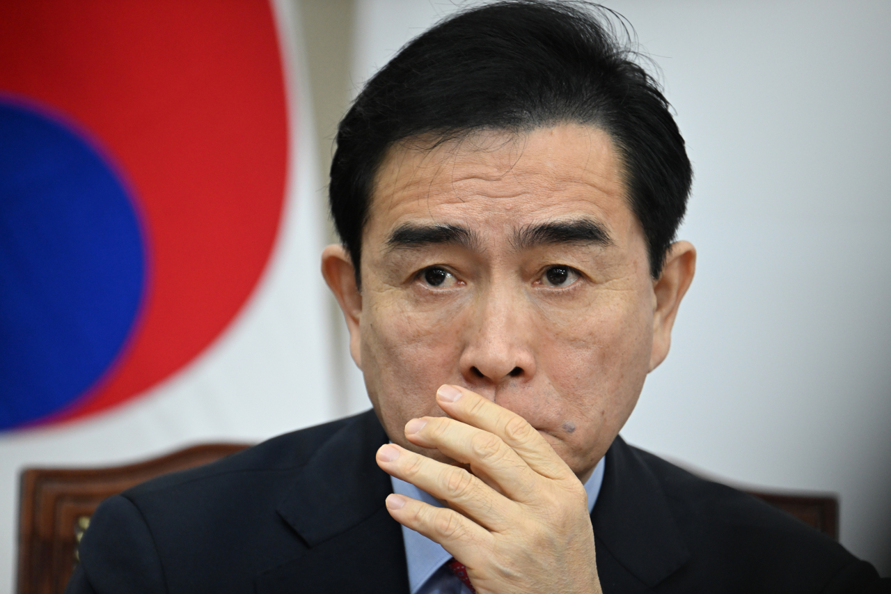 Rep. Tae Yong-ho of the ruling People Power Party (Im Se-jun/The Korea Herald)
