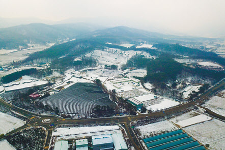 삼성 용인 시스템 반도체 클러스터가 들어설 경기 용인시 원삼면 일대 항공사진[용인시 제공]