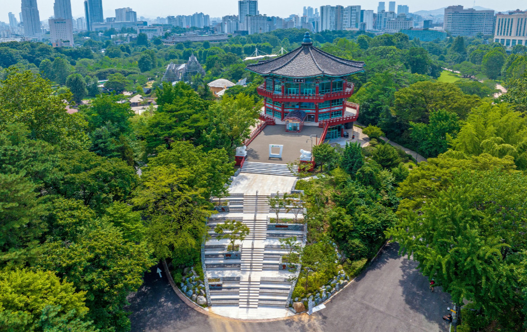 새단장한 어린이대공원 팔각당 전경. [서울시 제공]