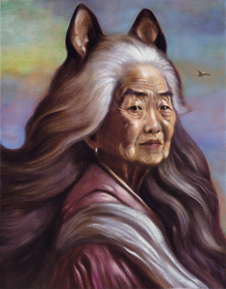 미래의 우리들, 2023, Oil on canvas, 55 x 70 cm [스페이스K 제공]