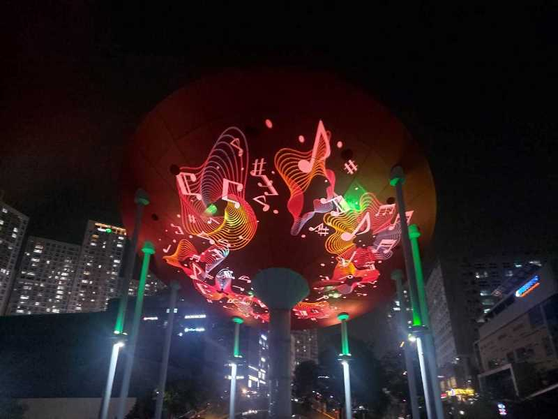 인천 청라국제도시 창해·녹청문화공원 야관경관 모습.