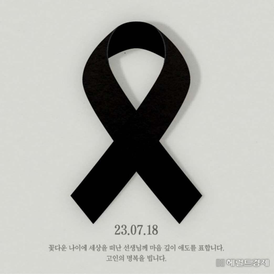 교사로 보이는 A씨가 극단선택 초등학교 교사를 애도하기 위해 바꾼 프로필 사진. [블라인드 갈무리]