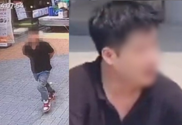 사건 당시 조 씨의 모습을 찍은 영상이 온라인 상에서 확산하고 있다. [온라인 커뮤니티]