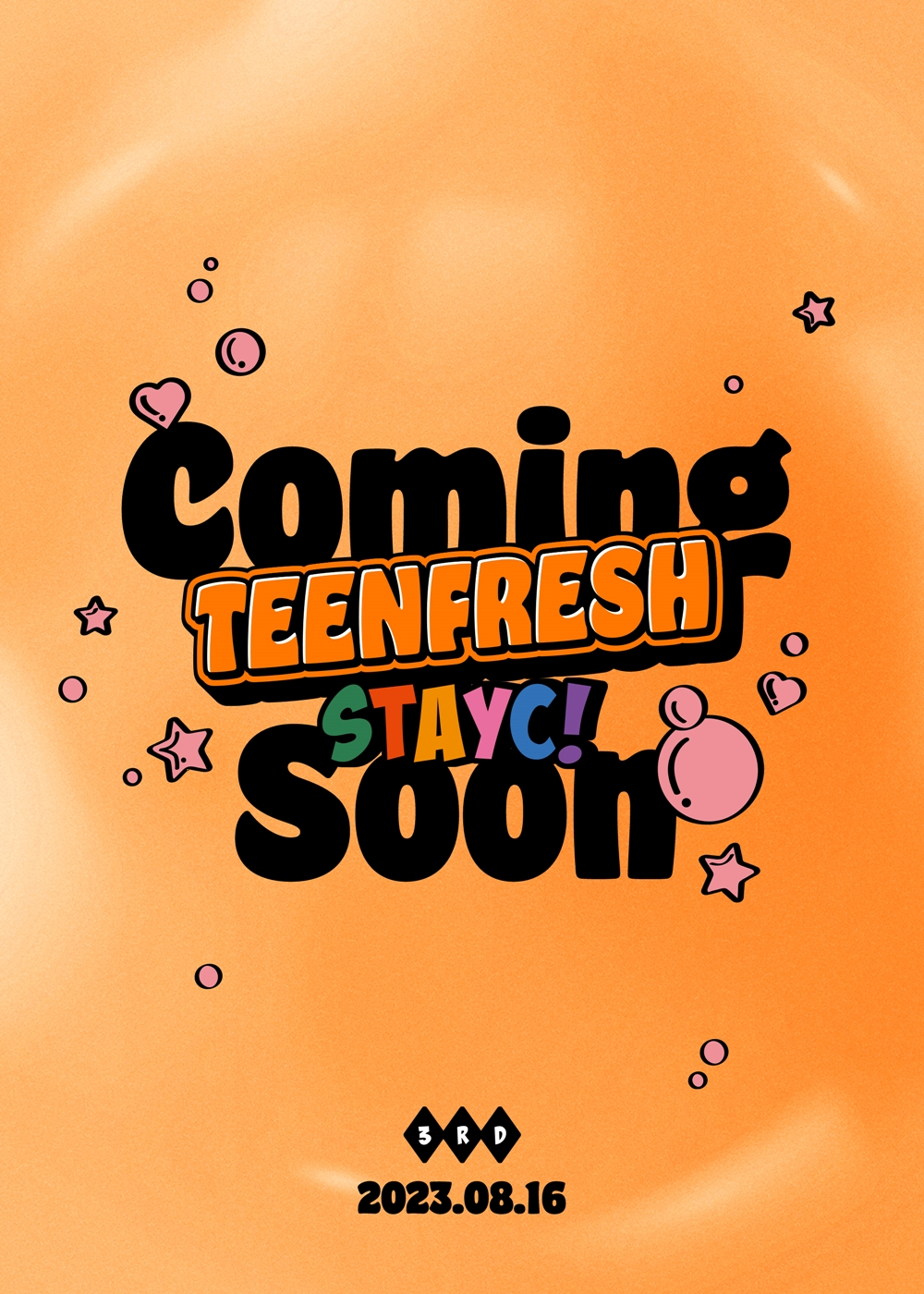 Teaser poster of StayC's 3rd EP "Teenfresh" (High-Up Entertainment)