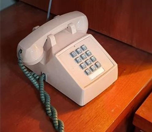 This photo, released by the UN Command, shows the command's "pink phone" at the inter-Korean border village of Panmunjom, which serves as a direct communication line with the North Korean military. (Yonhap)