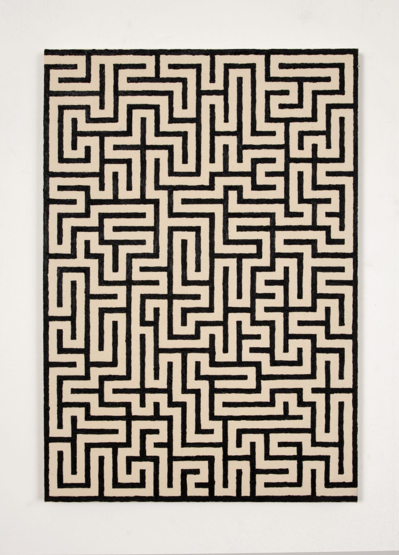 복잡한 미로, 아는 것이라서 더 고통스럽다. 김범, 무제(친숙한 고통 #5), 2008, 캔버스에 아크릴, 83 &times; 57.5cm. 매일홀딩스 소장. ⓒ김범
