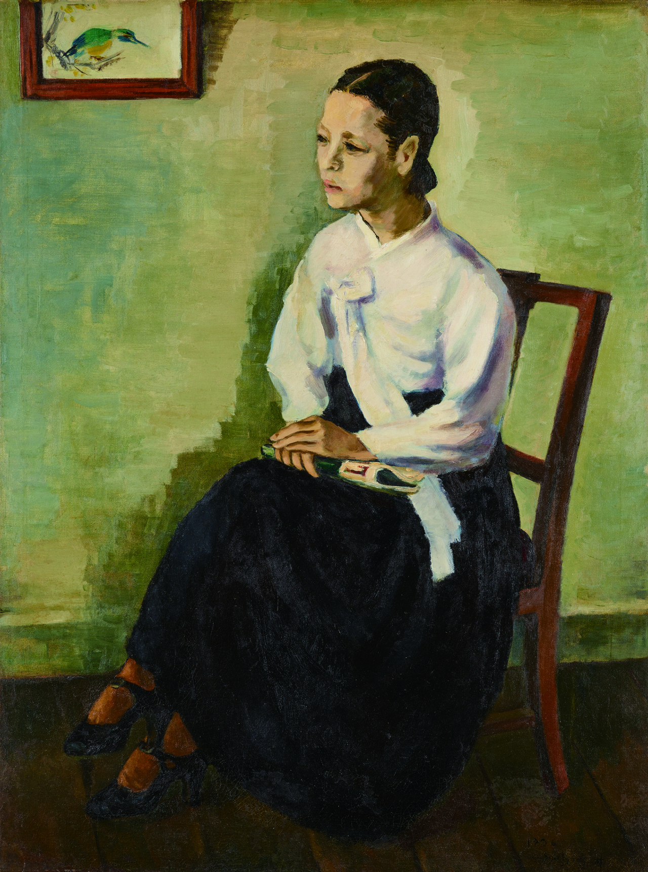 임군홍,여인 좌상, 126x94cm,Oil on canvas, 1936,국립현대미술관 소장 [예화랑 제공]