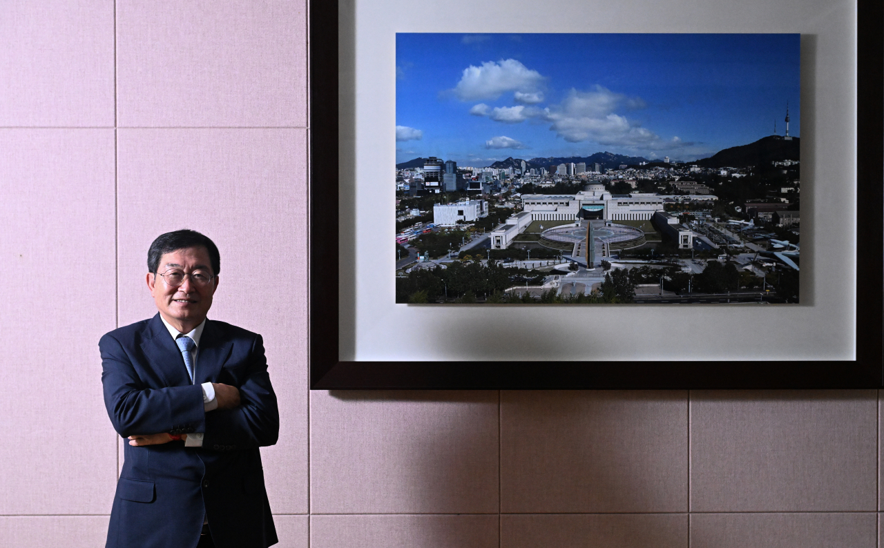 백승주 전쟁기념사업회 회장이 26일 서울 용산구 전쟁기념사업회 집무실에서 헤럴드경제와 인터뷰를 진행했다. 임세준 기자