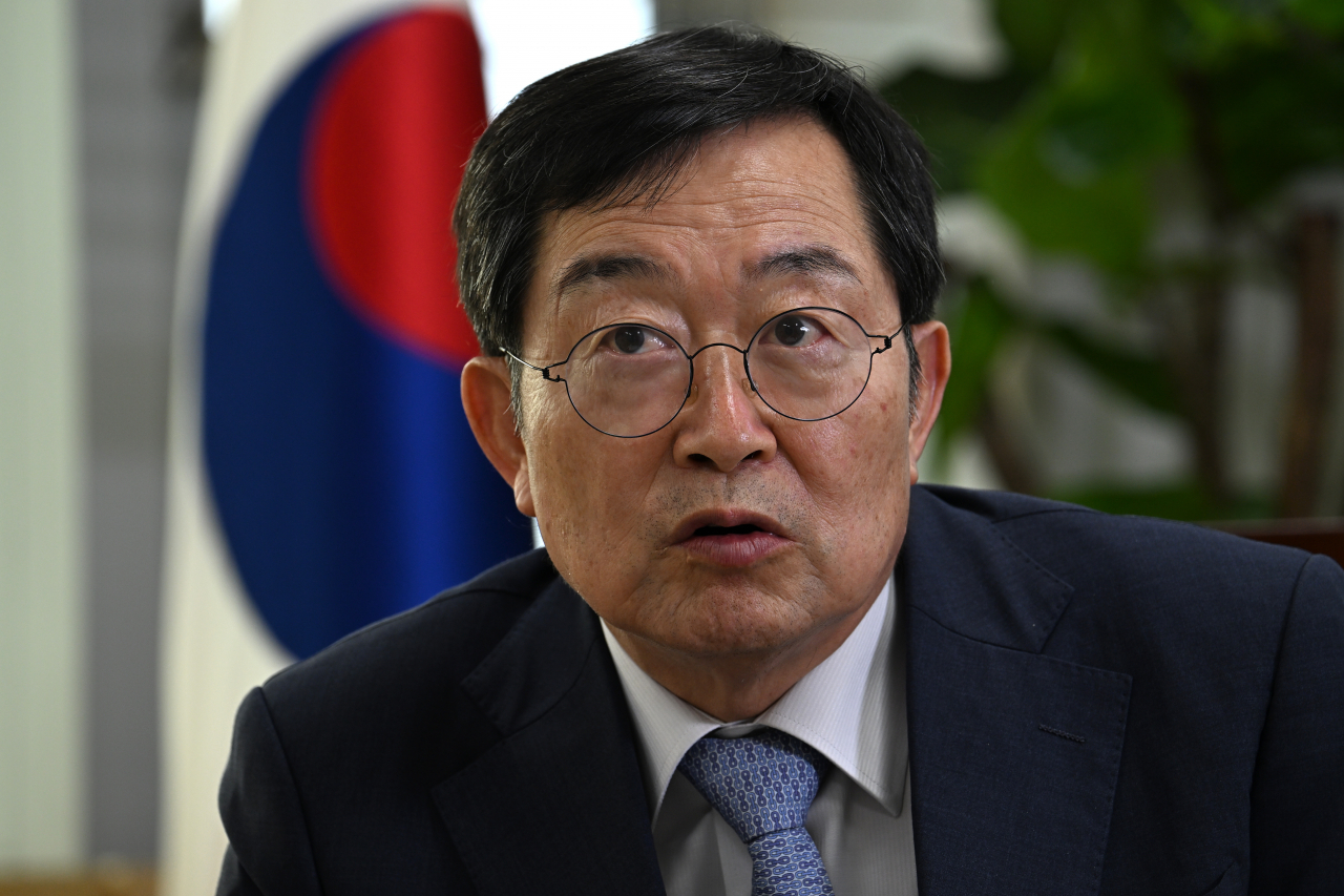 백승주 전쟁기념사업회 회장이 26일 서울 용산구 전쟁기념사업회 집무실에서 헤럴드경제와 인터뷰를 갖고 있다. 임세준 기자