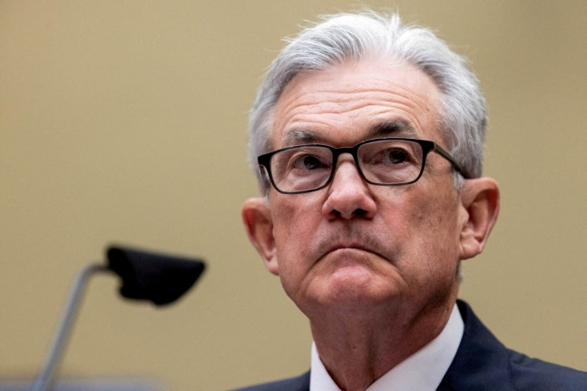 제롬 파월 연방준비제도(연준·Fed) 의장이 26일 연방공개시장위원회(FOMC) 정례회의 후 열린 기자회견에서 연설하고 있다.[로이터]