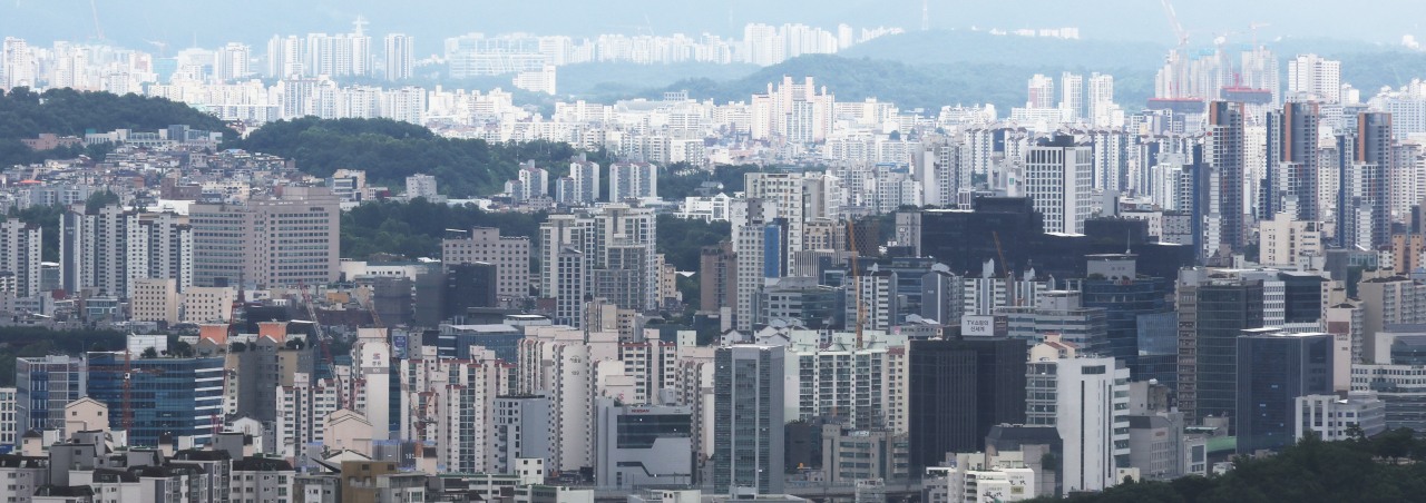 서울 남산에서 바라본 서울 도심 아파트로 기사 내용과는 무관. [연합]
