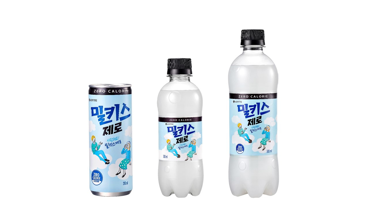 ‘밀키스 제로’ 제품 [롯데칠성음료 제공]